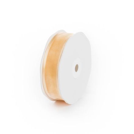 Lint Organza Edge 25mm/25m Crème