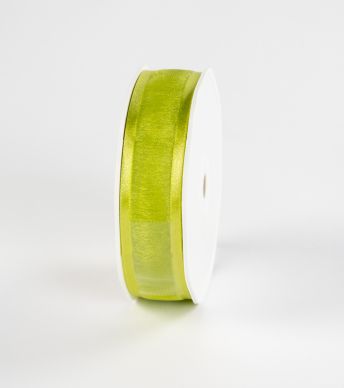 Ruban Organza Edge 25mm/25m Vert