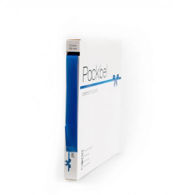 Zijdelint 15mm/100m Blauw