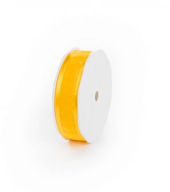 Lint Organza Edge 25mm/25m Geel