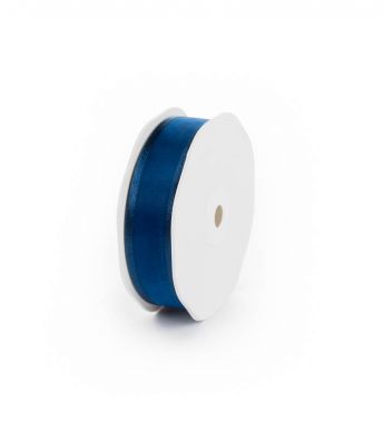 Lint Organza Edge 25mm/25m Blue