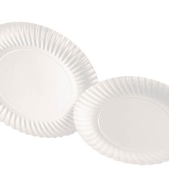  Assiette Ronde Blanche