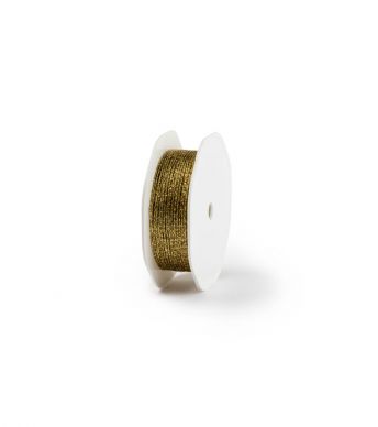 Lint 25mm/10m stretchy wired Gold