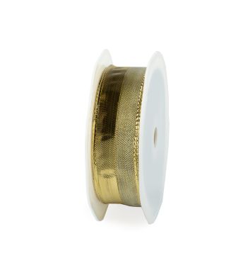 Lint 25mm/20m lurex shiny trace GOLD 19