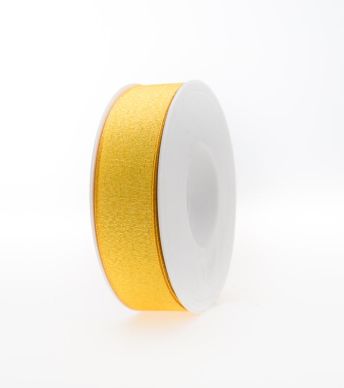 Ruban 25mm/25m paillette Jaune