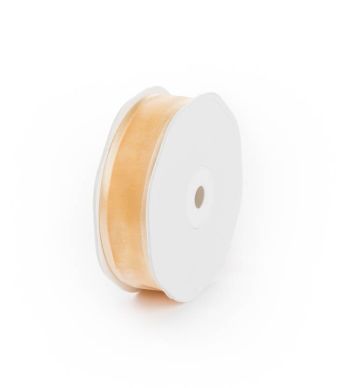 Lint Organza Edge 25mm/25m Crème