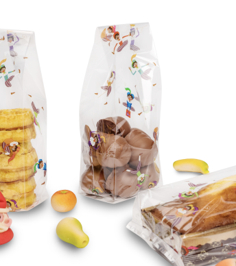 Zijvouwzak 100+80x300mm Funny