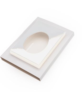 Paassokkel 20cm Wit