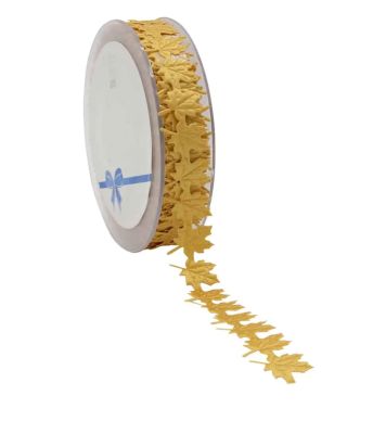 Lint 20mm/14m punched leaves Sand