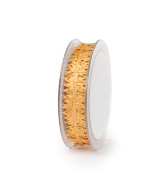 Ruban 20mm/14m punched leaves Sand
