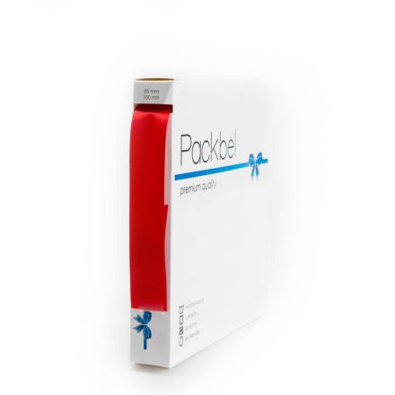 Zijdelint 25mm/100m Rood