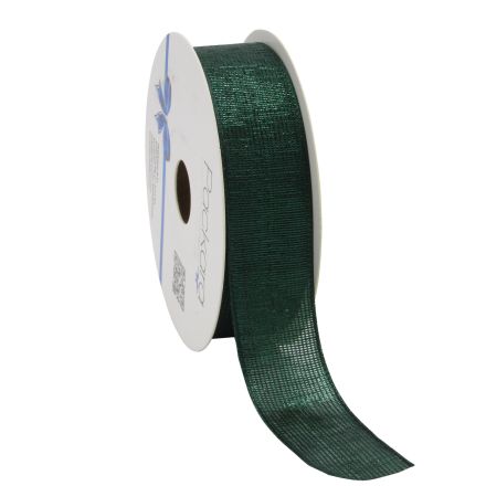 Ruban 25mm/15m Glamorous lurex D.GREEN 28
