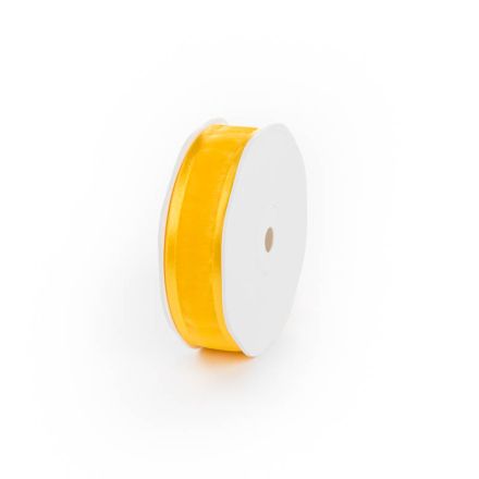 Ruban Organza Edge 25mm/25m Yellow
