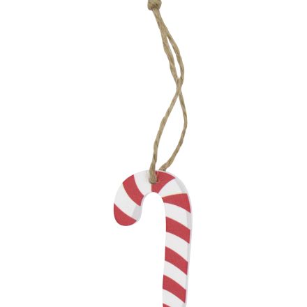 Wooden Hanger Candy Cane