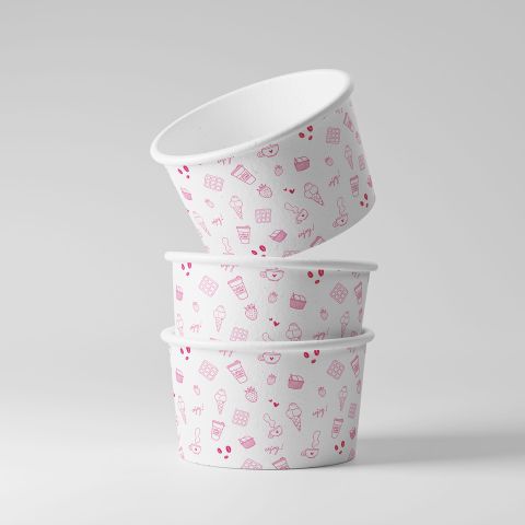 Gobelets de crème glacée 230