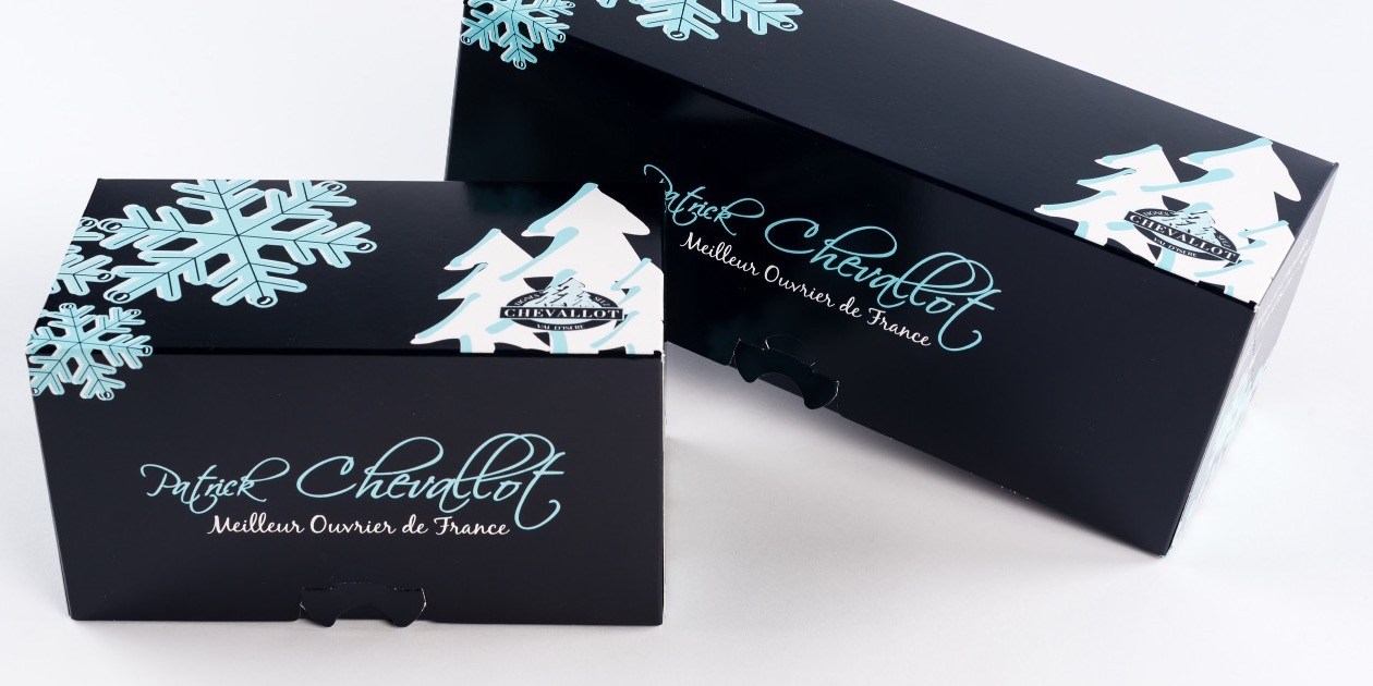 ProBox Buche Kerststronk langwerpige taart patisserie doos Boite Patisserie