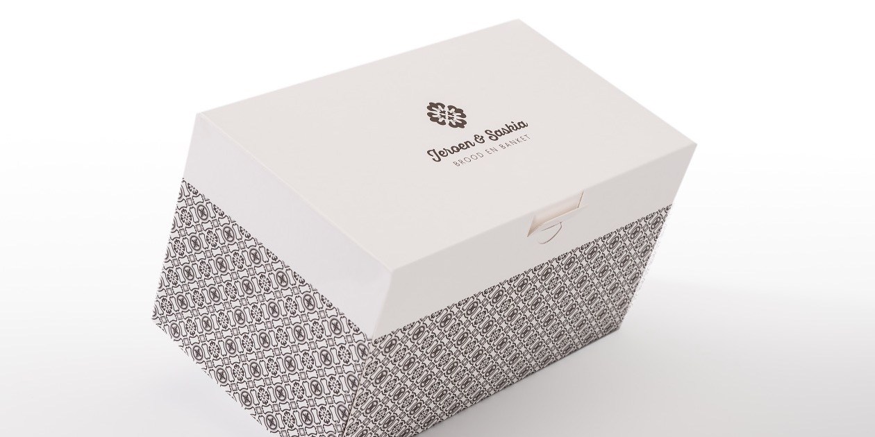 ProBox Buche Kerststronk langwerpige taart patisserie doos Boite Patisserie Wittamer