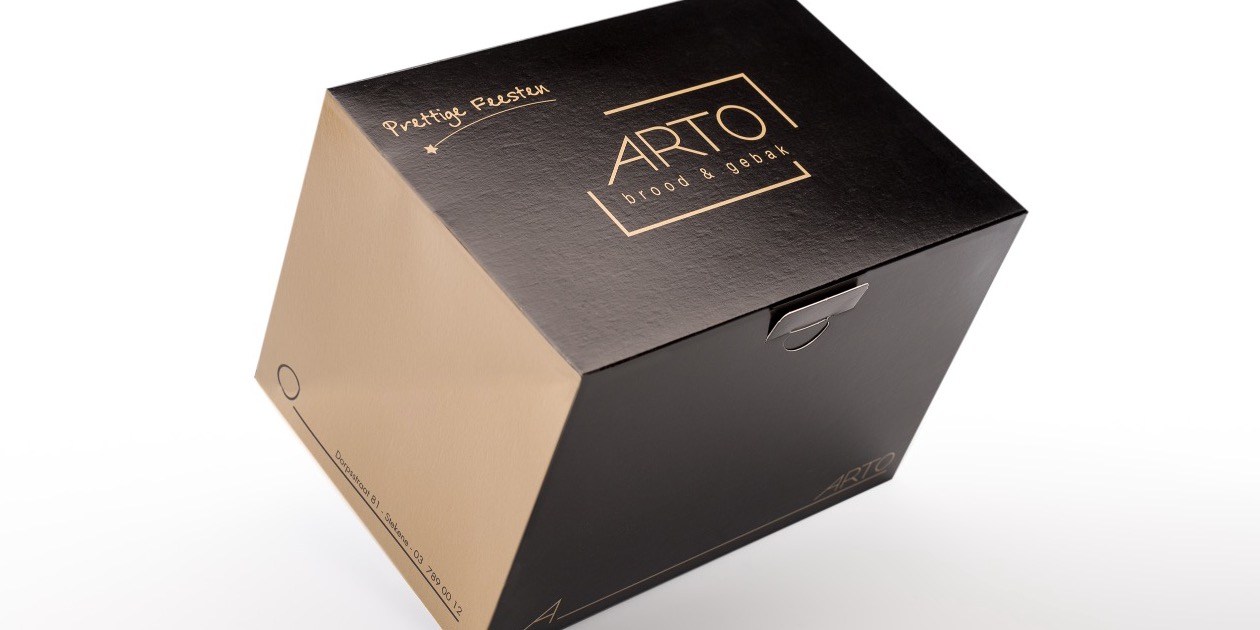 ProBox Buche Kerststronk langwerpige taart patisserie doos Boite Patisserie Arto